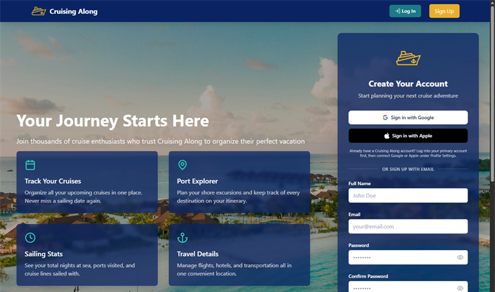 Cruising Along Live Application Preview